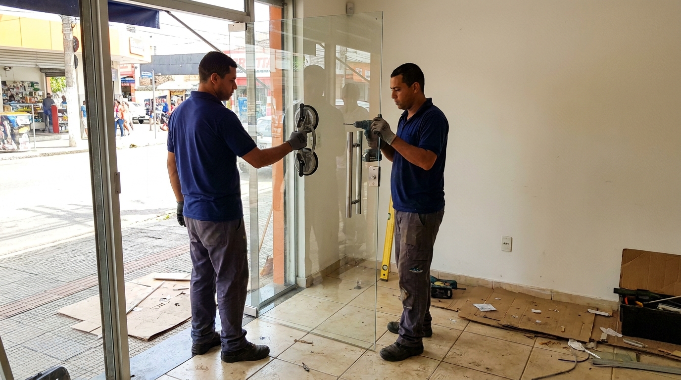 Portas em Vidro em Ponta Grossa‑PR